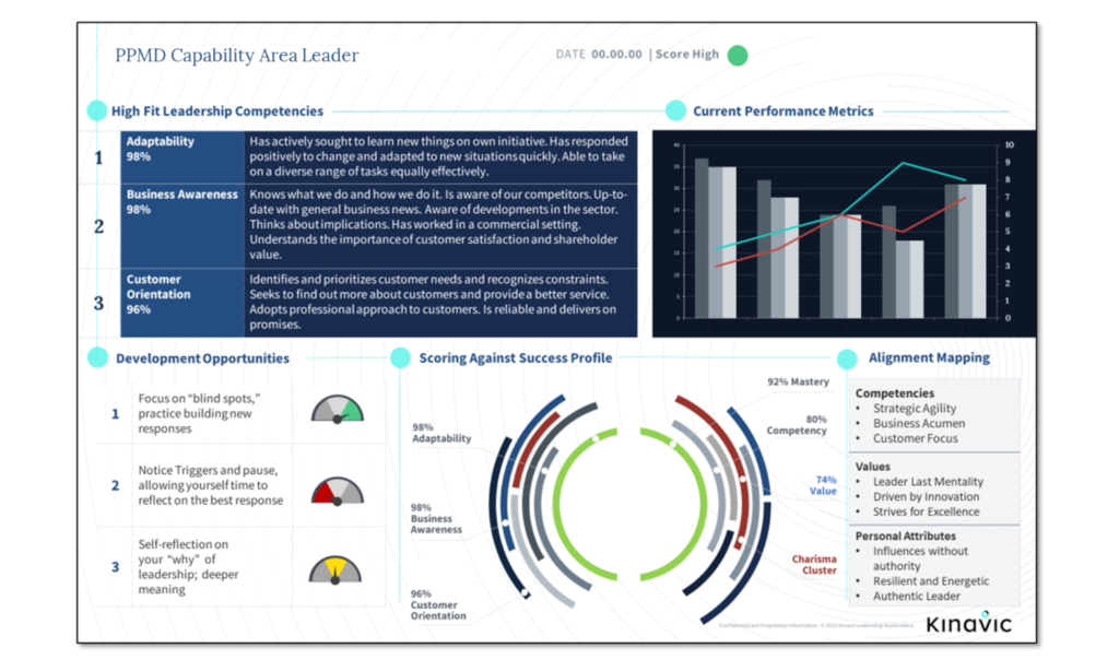 an example of role specific assessment used to accelerate partner performance in professional services
